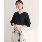 【natural couture】麻レーヨンタック袖ブラウス | NICE CLAUP / OLIVE des OLIVE　OUTLET | 詳細画像18 