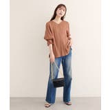 【natural couture】麻レーヨンタック袖ブラウス | NICE CLAUP / OLIVE des OLIVE　OUTLET | 詳細画像25 