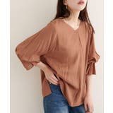 【natural couture】麻レーヨンタック袖ブラウス | NICE CLAUP / OLIVE des OLIVE　OUTLET | 詳細画像28 