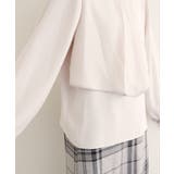 【natural couture】アシメパイピングボウタイブラウス | NICE CLAUP / OLIVE des OLIVE　OUTLET | 詳細画像9 