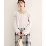 【natural couture】アシメパイピングボウタイブラウス | NICE CLAUP / OLIVE des OLIVE　OUTLET | 詳細画像12 