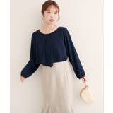 【natural couture】アシメパイピングボウタイブラウス | NICE CLAUP / OLIVE des OLIVE　OUTLET | 詳細画像16 