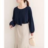 【natural couture】アシメパイピングボウタイブラウス | NICE CLAUP / OLIVE des OLIVE　OUTLET | 詳細画像18 