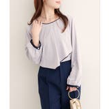 【natural couture】アシメパイピングボウタイブラウス | NICE CLAUP / OLIVE des OLIVE　OUTLET | 詳細画像27 