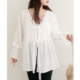 【natural couture】モールボーダーペプラムブラウス | NICE CLAUP / OLIVE des OLIVE　OUTLET | 詳細画像10 