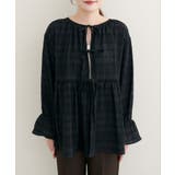 【natural couture】モールボーダーペプラムブラウス | NICE CLAUP / OLIVE des OLIVE　OUTLET | 詳細画像11 