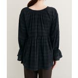 【natural couture】モールボーダーペプラムブラウス | NICE CLAUP / OLIVE des OLIVE　OUTLET | 詳細画像13 