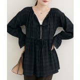 【natural couture】モールボーダーペプラムブラウス | NICE CLAUP / OLIVE des OLIVE　OUTLET | 詳細画像19 