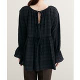 【natural couture】モールボーダーペプラムブラウス | NICE CLAUP / OLIVE des OLIVE　OUTLET | 詳細画像23 