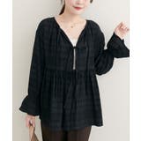 【natural couture】モールボーダーペプラムブラウス | NICE CLAUP / OLIVE des OLIVE　OUTLET | 詳細画像25 