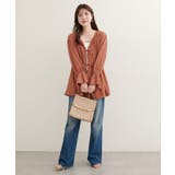 【natural couture】モールボーダーペプラムブラウス | NICE CLAUP / OLIVE des OLIVE　OUTLET | 詳細画像35 