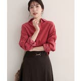 ピンク | 【natural couture】コーデュロイオーバーサイズシャツ | NICE CLAUP / OLIVE des OLIVE　OUTLET