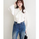 【natural couture】ボウタイリボンブラウス | NICE CLAUP / OLIVE des OLIVE OUTLET | 詳細画像1