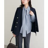 サックス | 【natural couture】ボウタイリボンブラウス | NICE CLAUP / OLIVE des OLIVE OUTLET