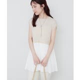 【natural couture】プリーツドッキングニット | NICE CLAUP / OLIVE des OLIVE OUTLET | 詳細画像3
