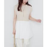 【natural couture】プリーツドッキングニット | NICE CLAUP / OLIVE des OLIVE OUTLET | 詳細画像5