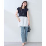 【natural couture】プリーツドッキングニット | NICE CLAUP / OLIVE des OLIVE OUTLET | 詳細画像12