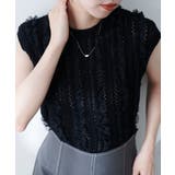 【natural couture】透かし柄×チュールノースリKT | NICE CLAUP / OLIVE des OLIVE　OUTLET | 詳細画像14 