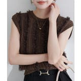 【natural couture】透かし柄×チュールノースリKT | NICE CLAUP / OLIVE des OLIVE　OUTLET | 詳細画像20 