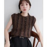 【natural couture】透かし柄×チュールノースリKT | NICE CLAUP / OLIVE des OLIVE　OUTLET | 詳細画像21 