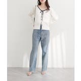 【natural couture】配色リボン透かし編みカーディガン | NICE CLAUP / OLIVE des OLIVE OUTLET | 詳細画像2