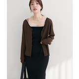 【natural couture】配色リボン透かし編みカーディガン | NICE CLAUP / OLIVE des OLIVE OUTLET | 詳細画像21