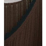 【natural couture】配色リボン透かし編みカーディガン | NICE CLAUP / OLIVE des OLIVE OUTLET | 詳細画像23