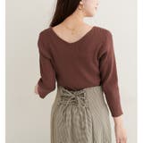 【natural couture】前後２WAY7分袖リブニット | NICE CLAUP / OLIVE des OLIVE　OUTLET | 詳細画像14 