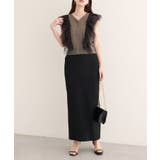 【natural couture】チュールフリルニットベスト | NICE CLAUP / OLIVE des OLIVE　OUTLET | 詳細画像8 