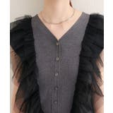 【natural couture】チュールフリルニットベスト | NICE CLAUP / OLIVE des OLIVE　OUTLET | 詳細画像16 