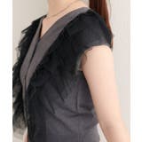 【natural couture】チュールフリルニットベスト | NICE CLAUP / OLIVE des OLIVE　OUTLET | 詳細画像17 