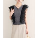 【natural couture】チュールフリルニットベスト | NICE CLAUP / OLIVE des OLIVE　OUTLET | 詳細画像21 