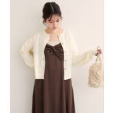 【natural couture】ぷっくり金釦ポケ付きカーデ | NICE CLAUP / OLIVE des OLIVE　OUTLET | 詳細画像4 