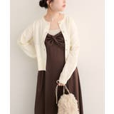 【natural couture】ぷっくり金釦ポケ付きカーデ | NICE CLAUP / OLIVE des OLIVE　OUTLET | 詳細画像5 