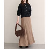 【natural couture】ぷっくり金釦ポケ付きカーデ | NICE CLAUP / OLIVE des OLIVE　OUTLET | 詳細画像9 