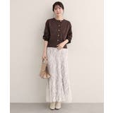 【natural couture】ぷっくり金釦ポケ付きカーデ | NICE CLAUP / OLIVE des OLIVE　OUTLET | 詳細画像21 