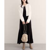 【natural couture】クロップド丈リブカラーカーディガン | NICE CLAUP / OLIVE des OLIVE OUTLET | 詳細画像2