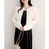【natural couture】クロップド丈リブカラーカーディガン | NICE CLAUP / OLIVE des OLIVE OUTLET | 詳細画像3