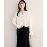 【natural couture】クロップド丈リブカラーカーディガン | NICE CLAUP / OLIVE des OLIVE OUTLET | 詳細画像5