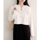 【natural couture】クロップド丈リブカラーカーディガン | NICE CLAUP / OLIVE des OLIVE OUTLET | 詳細画像6