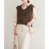 【natural couture】フェザーヤーンVネックベスト | NICE CLAUP / OLIVE des OLIVE OUTLET | 詳細画像19