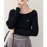 【natural couture】バレエネックリブニットプルオーバー | NICE CLAUP / OLIVE des OLIVE　OUTLET | 詳細画像15 