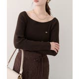 【natural couture】バレエネックリブニットプルオーバー | NICE CLAUP / OLIVE des OLIVE　OUTLET | 詳細画像18 