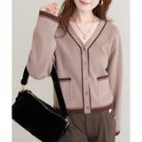 【natural couture】配色ラインカーディガン | NICE CLAUP / OLIVE des OLIVE　OUTLET | 詳細画像5 