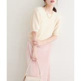 【natural couture】フェザーヤーン半袖ニットプルオーバー | NICE CLAUP / OLIVE des OLIVE　OUTLET | 詳細画像20 