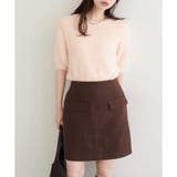 ピンク | 【natural couture】フェザーヤーン半袖ニットプルオーバー | NICE CLAUP / OLIVE des OLIVE　OUTLET