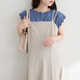 ブルー | 【natural couture】前後2WAYスカラップノースリカットソーブ… | NICE CLAUP / OLIVE des OLIVE OUTLET
