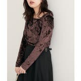 【natural couture】【WEB限定】クラッシュベロアアシメネックプル… | NICE CLAUP / OLIVE des OLIVE　OUTLET | 詳細画像11 