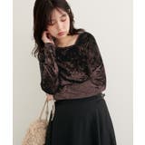 【natural couture】【WEB限定】クラッシュベロアアシメネックプル… | NICE CLAUP / OLIVE des OLIVE　OUTLET | 詳細画像12 