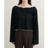 【natural couture】透かしカットソー配色TOPS | NICE CLAUP / OLIVE des OLIVE OUTLET | 詳細画像7